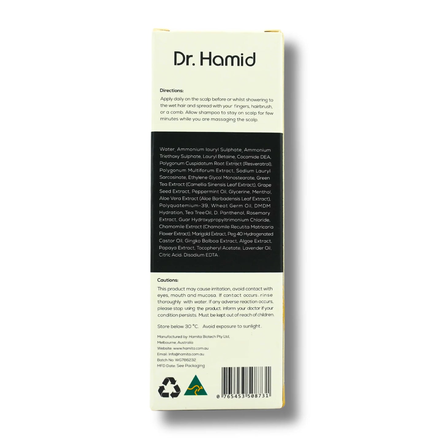 Dr Hamid Shampoo (Hair Care & Growth) 500ml