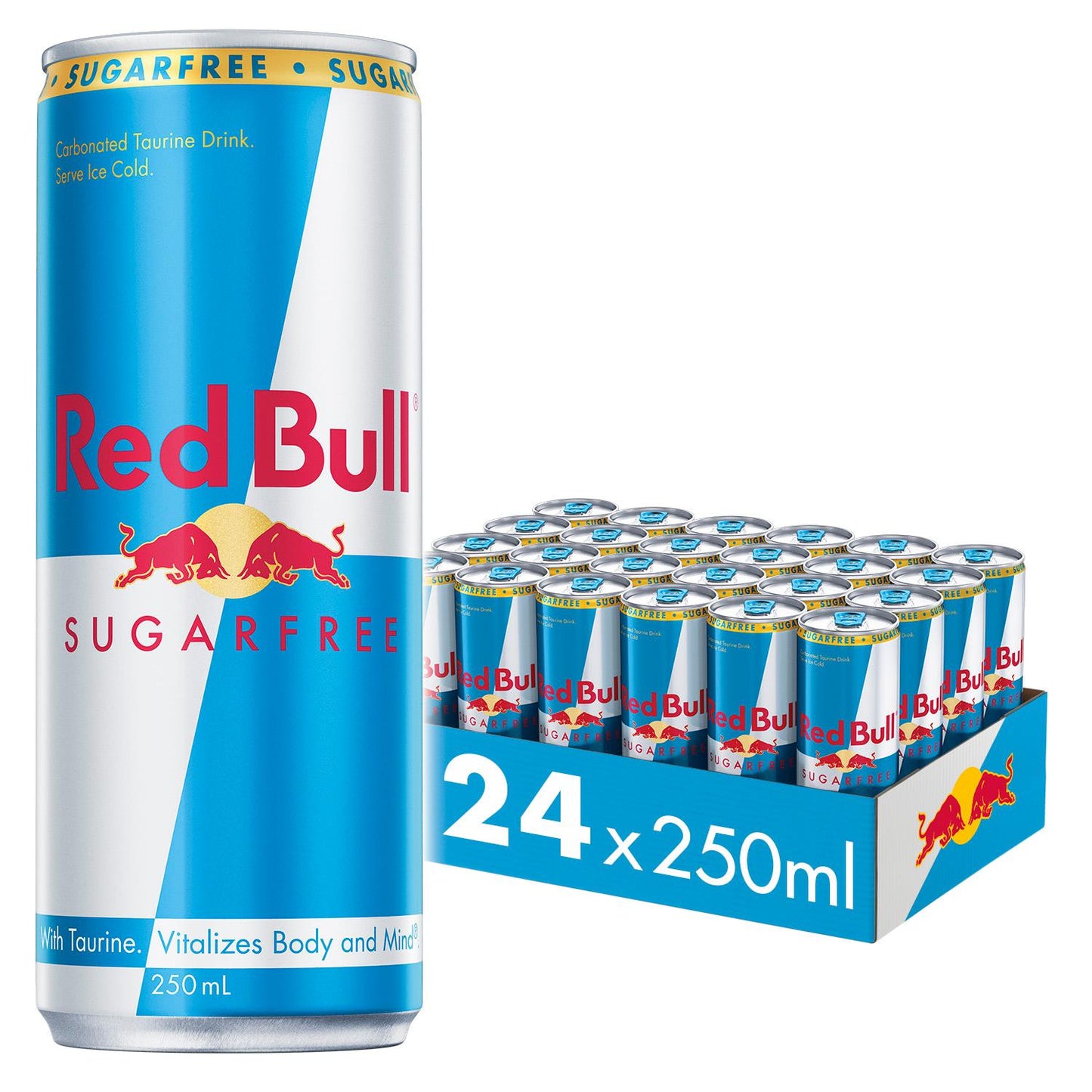 Red Bull Energy Drink - Sugar Free - 250ml (24 Pack)