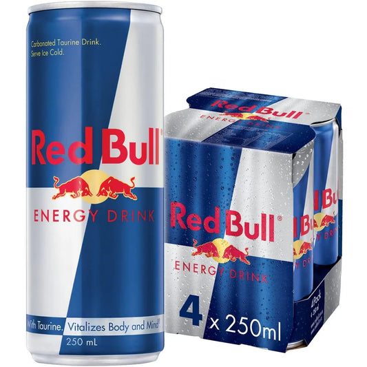 Red Bull Energy Drink - 250ml (4 Pack)
